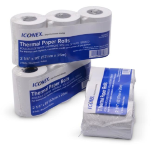 9078-0076 Iconex 2.25" X 85' BPA FREE THERMAL 3PK, 24/CASE – Paper | Domtar - Iconex