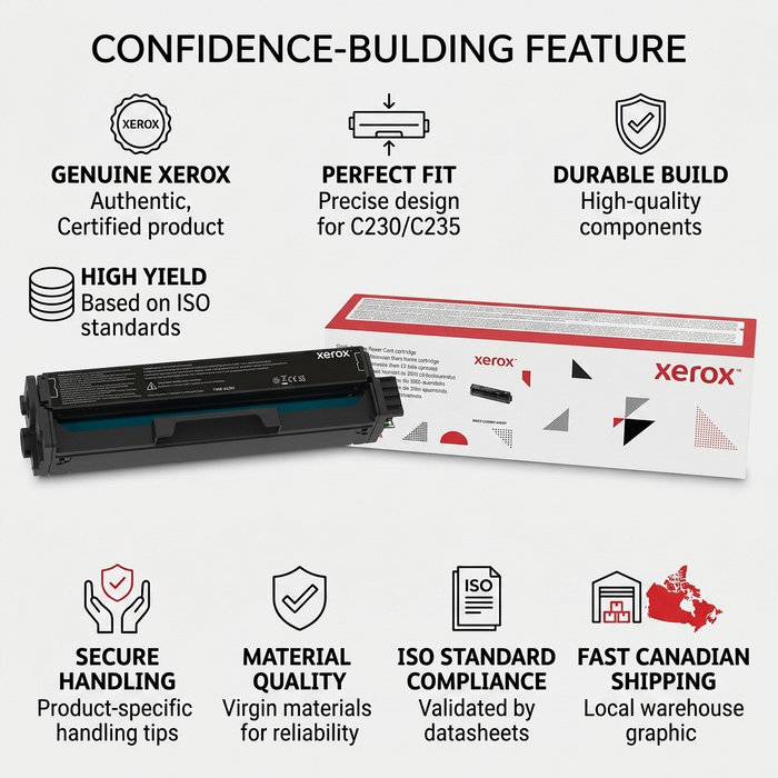 006R04391 Xerox Black HC Print Cartridge, Xerox C230 / C235 Color Printer/Multifunction – Laser | Xerox