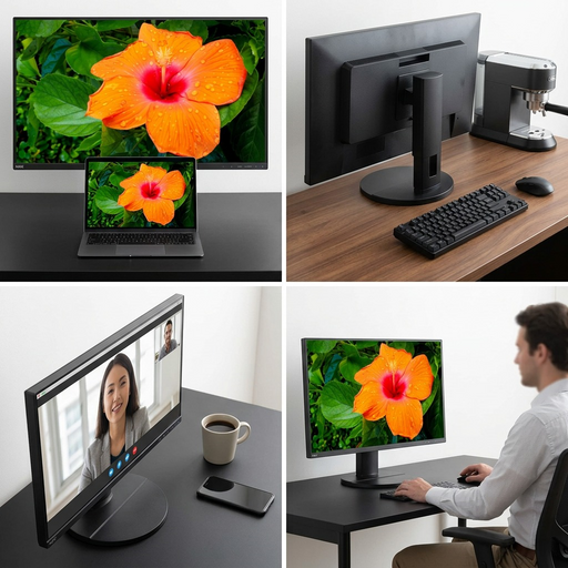 SHARP/NEC E271N-BK 27" Narrow Bezel Desktop Monitor with IPS Panel and Integrated Speakers – Desktop Monitor | SHARP Canada