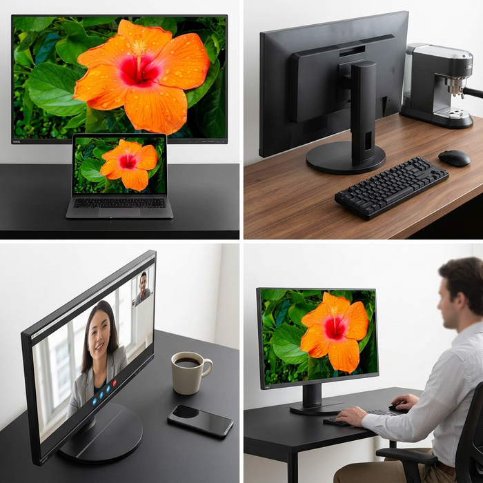 SHARP/NEC E271N-BK 27" Narrow Bezel Desktop Monitor with IPS Panel and Integrated Speakers – Desktop Monitor | SHARP Canada