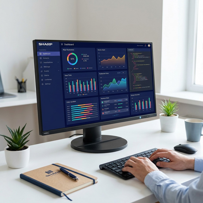 SHARP/NEC E271N-BK 27" Narrow Bezel Desktop Monitor with IPS Panel and Integrated Speakers – Desktop Monitor | SHARP Canada