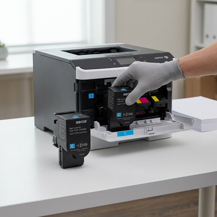 006R04365 Genuine Xerox Cyan High Capactiy Toner Cartridge, Xerox C310 & C315 Color Printer – Laser | Xerox