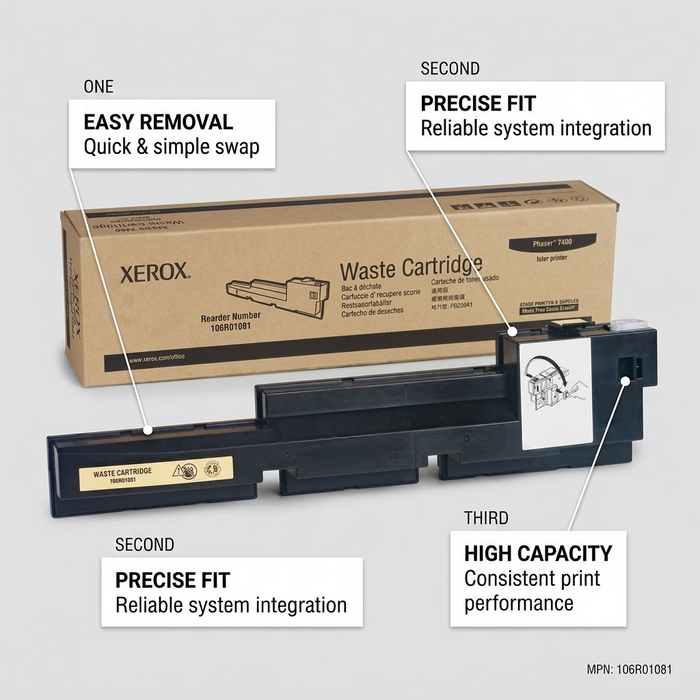 106R01081 Waste Cartridge, Phaser 7400 – Laser | Xerox