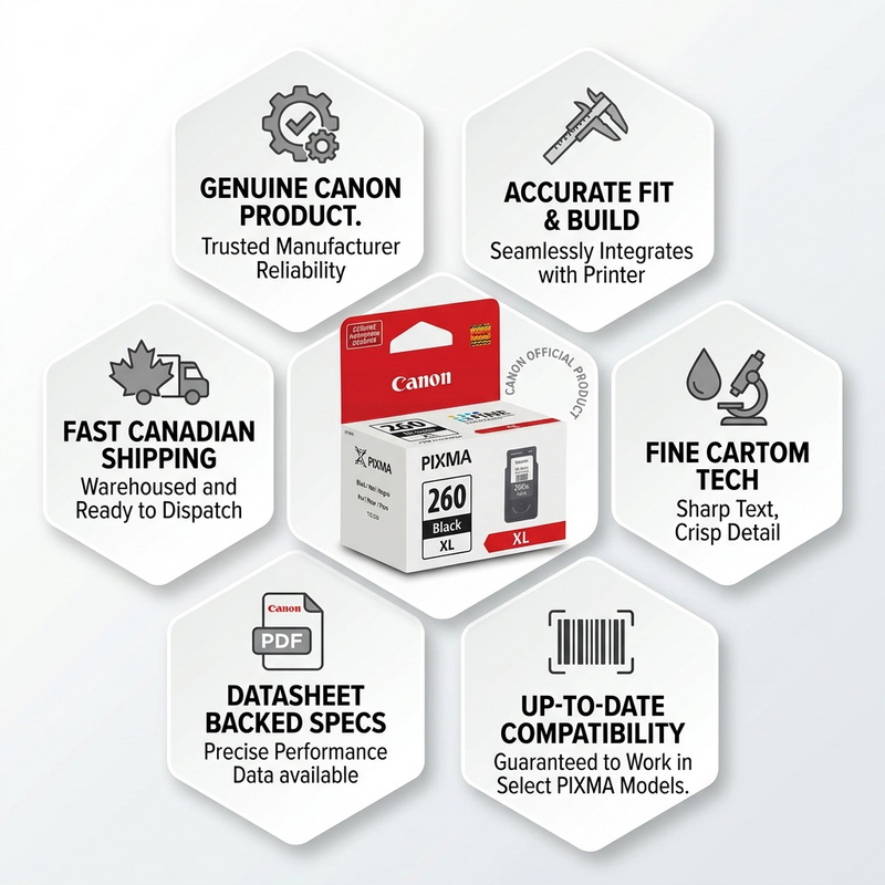 3706C001 PG-260XL Ink Cartridge – Inkjets | Canon