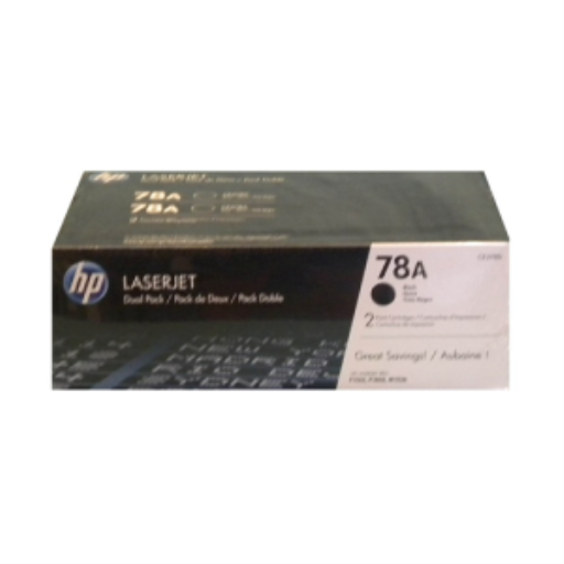 HP CE278AD 78A Original Black LaserJet Toner Cartridge ? Dual Pack (2 x 2,100 Pages) for LaserJet P1566 & P1606dn series
