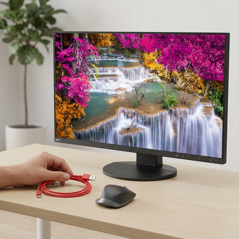 SHARP/NEC EA271U-BK 27" 4K UHD Business-Class Widescreen Desktop Monitor w/ Ultra-Narrow Bezel and USB-C Charging – Desktop Monitor | SHARP Canada