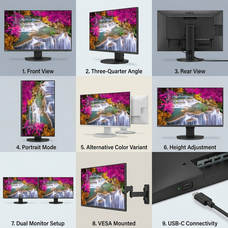 SHARP/NEC EA271U-BK 27" 4K UHD Business-Class Widescreen Desktop Monitor w/ Ultra-Narrow Bezel and USB-C Charging – Desktop Monitor | SHARP Canada