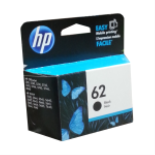 HP 62 Original Ink Cartridge ? Sharp, Fade-Resistant Pigment Ink for ENVY & OfficeJet ? Black (C2P04AN)