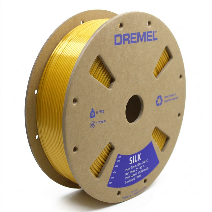 3D Silk PLA Filament Spool, 1.75mm Diameter, Gold 0.75kg – 3D Filament | 3PI Tech Solutions, Inc