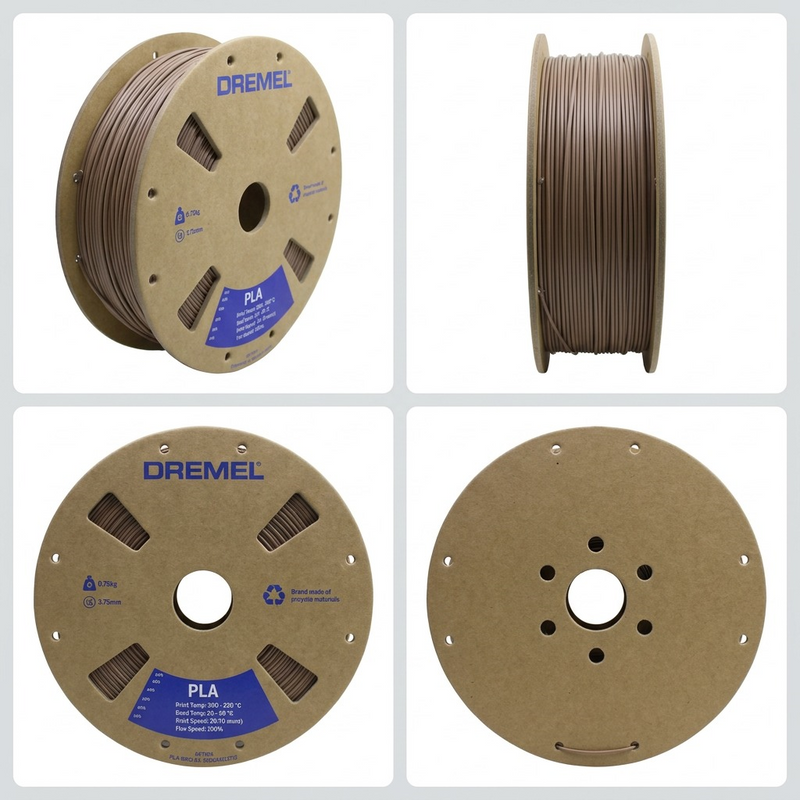 3D PLA Filament Spool, 1.75mm Diameter, Matte Brown 0.75kg – 3D Filament | 3PI Tech Solutions, Inc