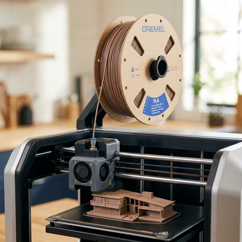3D PLA Filament Spool, 1.75mm Diameter, Matte Brown 0.75kg – 3D Filament | 3PI Tech Solutions, Inc