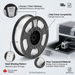 3D PETG Filament Spool, 1.75mm Diameter, Translucent 0.75kg – 3D Filament | 3PI Tech Solutions, Inc