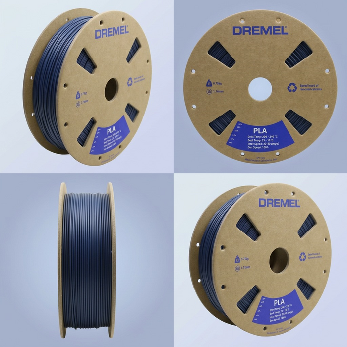 3D PLA Filament Spool, 1.75mm Diameter, Matte Navy Blue 0.75kg – 3D Filament | 3PI Tech Solutions, Inc