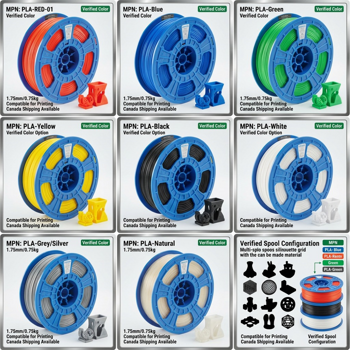 3D PLA Filament Spool, 1.75mm Diameter, 0.75kg – 3D Filament | 3PI Tech Solutions, Inc