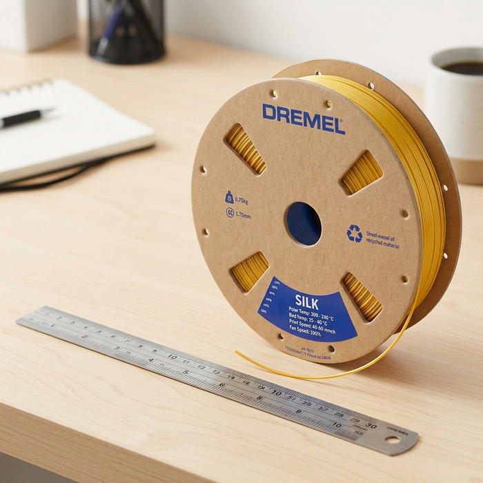 3D Silk PLA Filament Spool, 1.75mm Diameter, Gold 0.75kg – 3D Filament | 3PI Tech Solutions, Inc