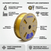 3D Silk PLA Filament Spool, 1.75mm Diameter, Gold 0.75kg – 3D Filament | 3PI Tech Solutions, Inc
