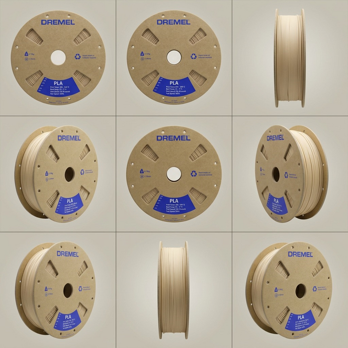 3D PLA Filament Spool, 1.75mm Diameter, Matte Beige 0.75kg – 3D Filament | 3PI Tech Solutions, Inc