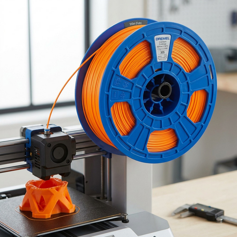 3D PLA Filament Spool – Orange, 1.75 mm, 0.75 kg
