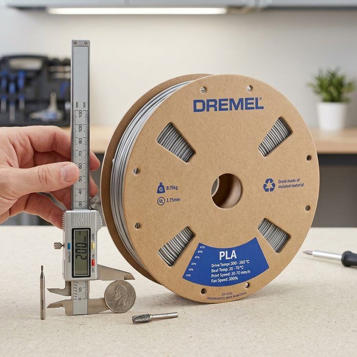 3D PLA Filament Spool, 1.75mm Diameter, 0.75kg - Replaces PLA-SIL-01 – 3D Filament | 3PI Tech Solutions, Inc