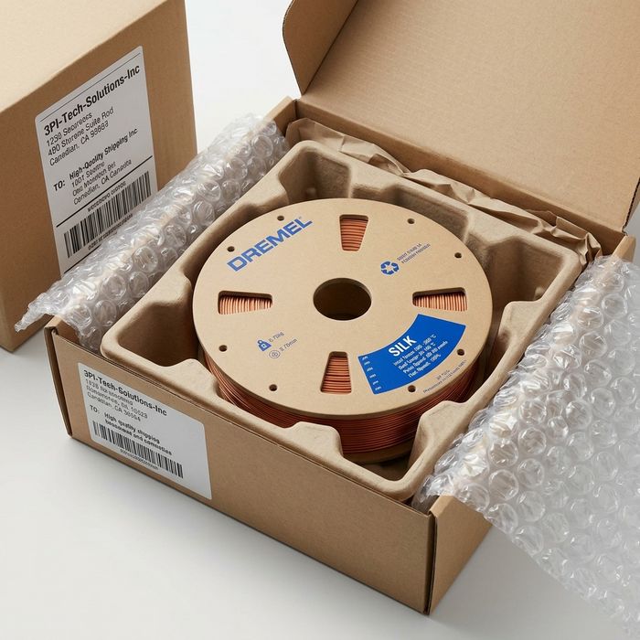 3D Silk PLA Filament Spool, 1.75mm Diameter, Copper 0.75kg – 3D Filament | 3PI Tech Solutions, Inc
