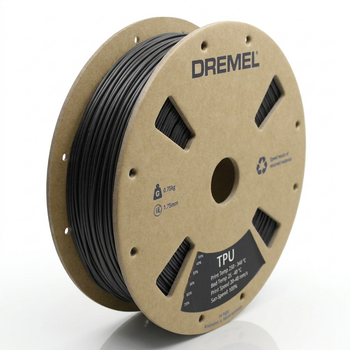3D TPU Filament Spool, 1.75mm Diameter, Black 0.75kg – 3D Filament | 3PI Tech Solutions, Inc