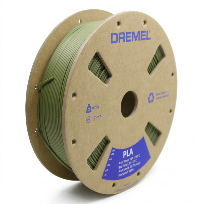3D PLA Filament Spool, 1.75mm Diameter, Matte Olive Green 0.75kg – 3D Filament | 3PI Tech Solutions, Inc