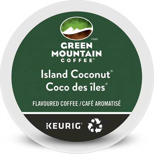 COFFEE-K CUP GREEN MOUNTAIN ISLAND COCONUT LIGHT ROAST 24/BX – K-Cups | Keurig Canada Inc.