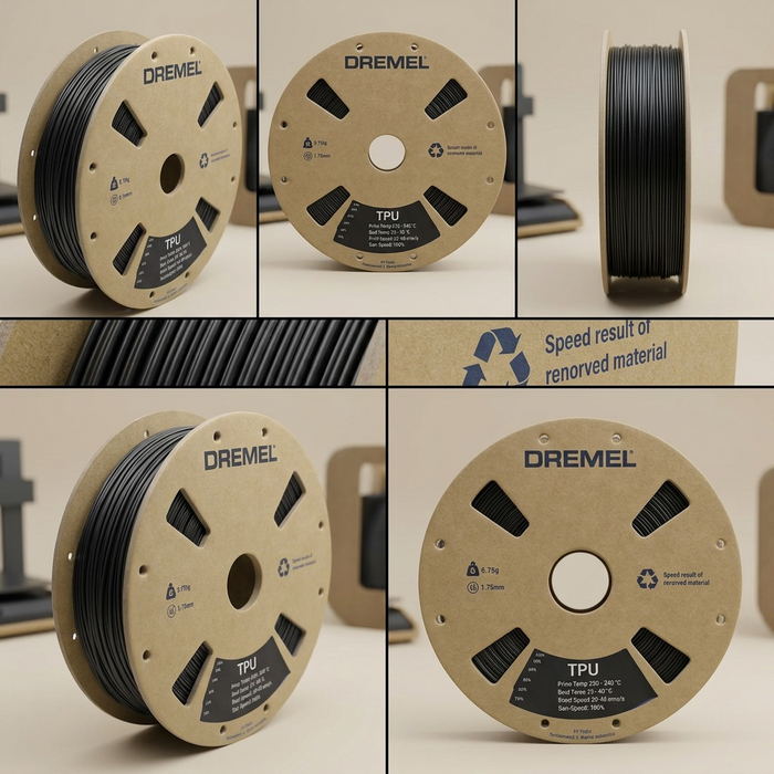 3D TPU Filament Spool, 1.75mm Diameter, Black 0.75kg – 3D Filament | 3PI Tech Solutions, Inc