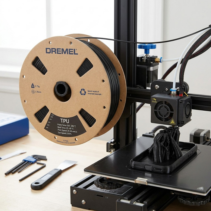 3D TPU Filament Spool, 1.75mm Diameter, Black 0.75kg – 3D Filament | 3PI Tech Solutions, Inc