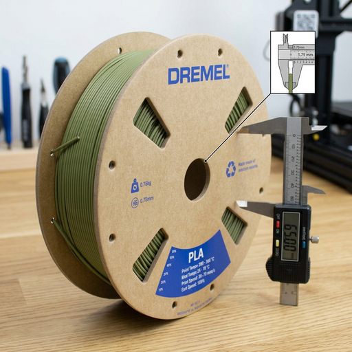 3D PLA Filament Spool, 1.75mm Diameter, Matte Olive Green 0.75kg – 3D Filament | 3PI Tech Solutions, Inc