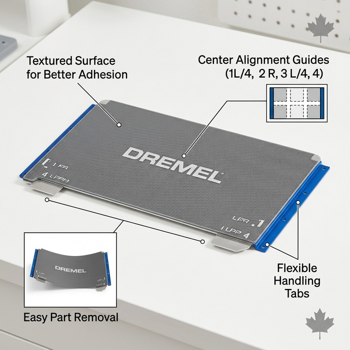 Dremel 3D40-FLX Flexible Build Plate - BP40-FLX-02 – 3D Printer Accessories | 3PI Tech Solutions, Inc