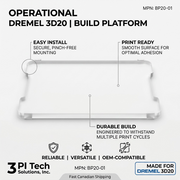 Dremel BP20-01 Dremel 3D20 Build Platform – 3D Printer Accessories | 3PI Tech Solutions, Inc