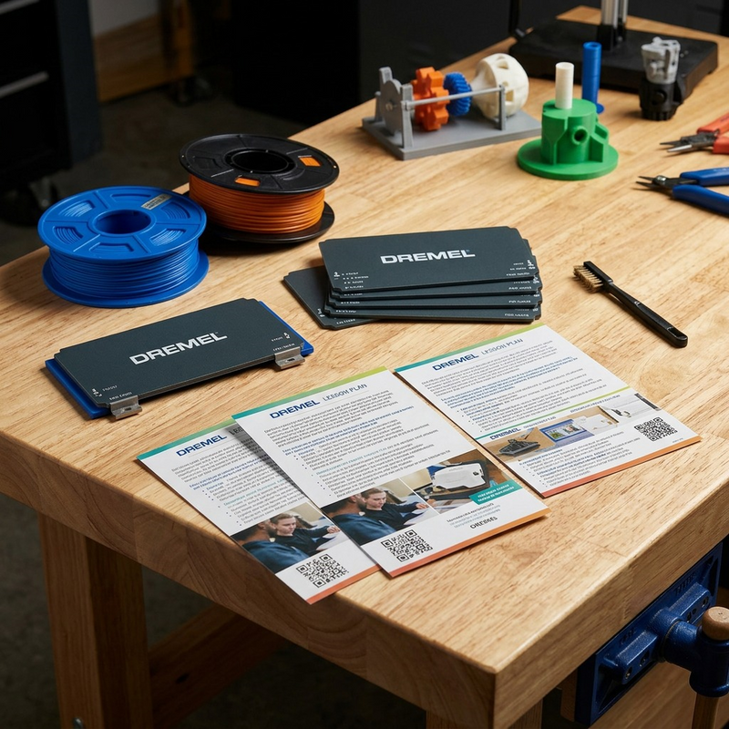 3DFLEXEDU-KIT Dremel 3D40-FLX accessories, PD and lesson plans (3D40-FLX-01 not incl.) – 3D Printer Accessories | 3PI Tech Solutions, Inc