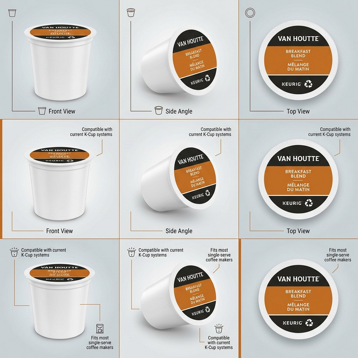 COFFEE-K CUP VAN HOUTTE BREAKFAST BLEND (19717) 24/BX – K-Cups | Keurig Canada Inc.