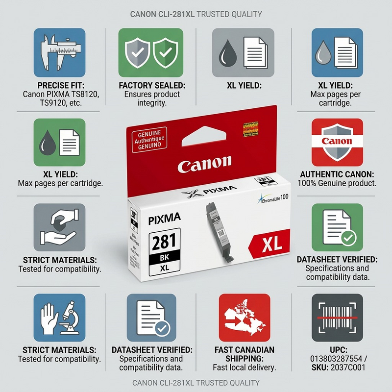 CLI-281XL Black SKU 2037C001 – Inkjets | Canon