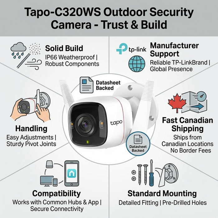 Outdoor Security Wi-Fi Camera – Smart Home Electronics | TP-Link