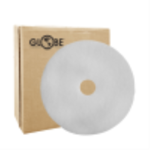 13" White Super Polish Floor Pad – Floor pads | Globe Commercial Products