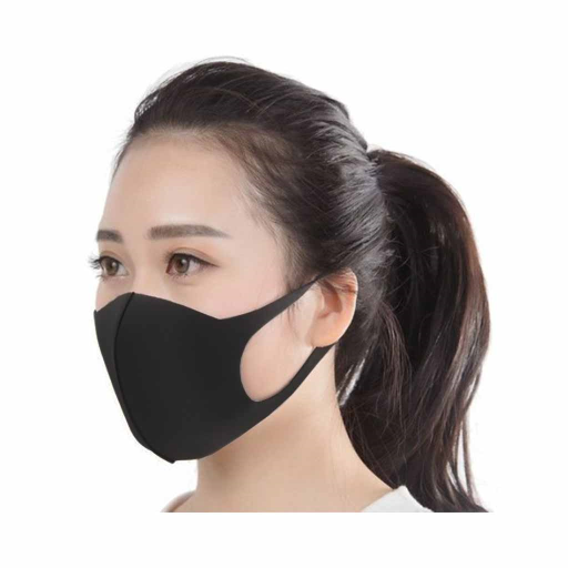 Reusable Face Mask Black Polyester/Spandex (Pack of 10) – PPE | Globe Commercial Products