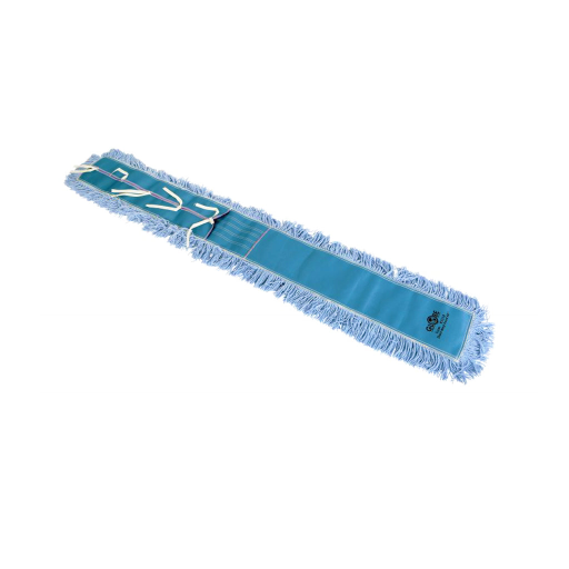 Pro-Stat? Dust mop head 60" x 5" Blue Tie-On – Floor Cleaning | Globe Commercial Products