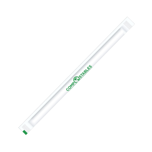 Globe Commercial Products Wrapped Paper Straws, 7.75" (Pack of 250) – Food Service | Globe Commercial Products