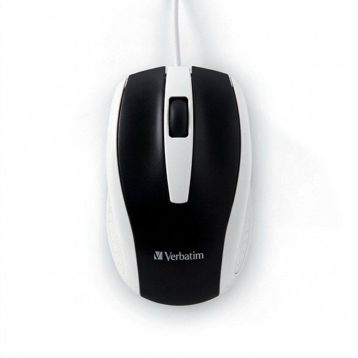 Verbatim Wired Optical Bravo Mouse - White – Keyboards & Mice | Verbatim