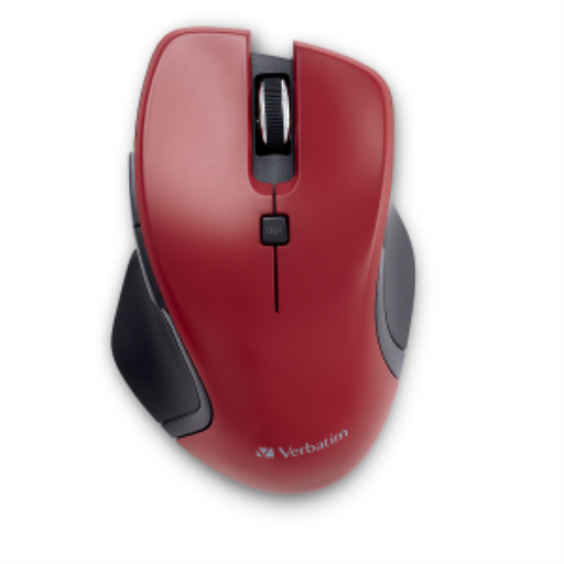Verbatim USB-C Wireless Blue LED Mouse – Red