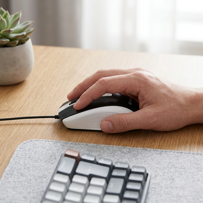 Verbatim Wired Optical Bravo Mouse - White – Keyboards & Mice | Verbatim