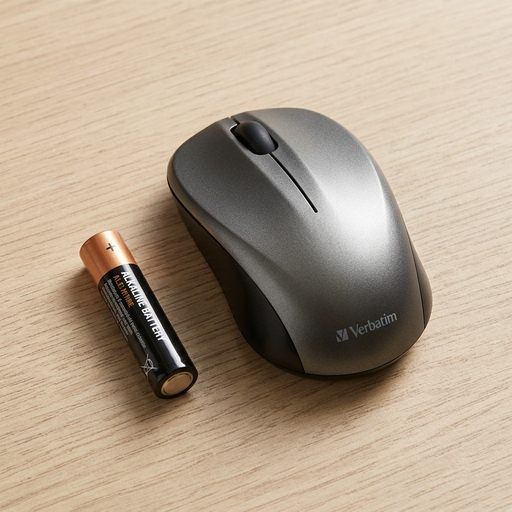 Verbatim Silent Wireless Blue LED Mouse Graphite – Keyboards & Mice | Verbatim