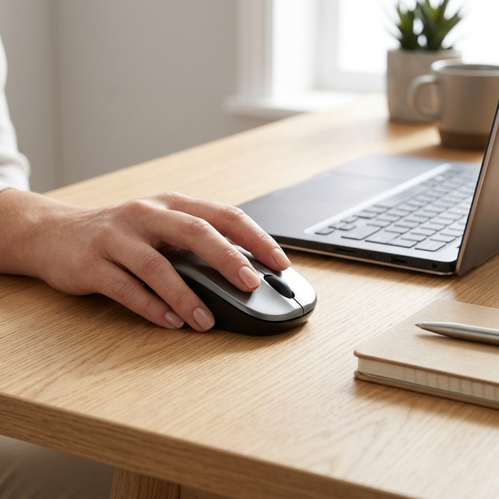 Verbatim Silent Wireless Blue LED Mouse Graphite – Keyboards & Mice | Verbatim