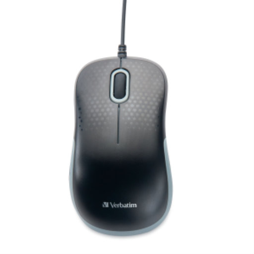Verbatim Silent Wired Optical Mouse USB-C – Black