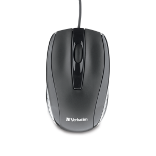 Verbatim Corded Optical Mouse – Black