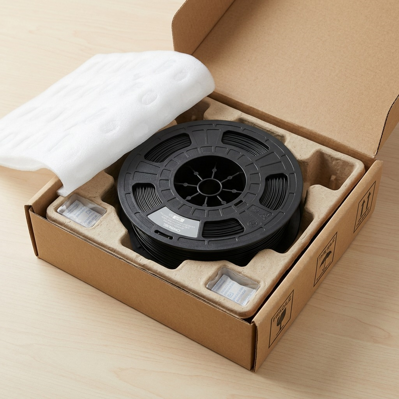 3D Nylon Filament Spool – Black, 1.75 mm, 0.50 kg