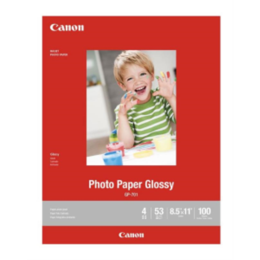 GP-701 8.5" x 11" Photo Paper Glossy (100 sheets/pkg) – Papers | Canon