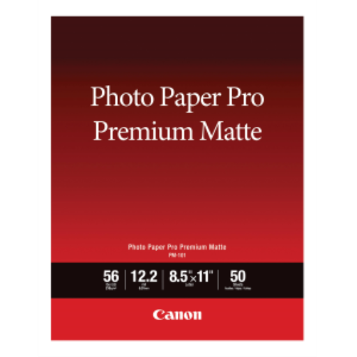 PM-101 8.5" x 11" Photo Paper Pro Premium Matte (50 sheets/pkg) – Papers | Canon